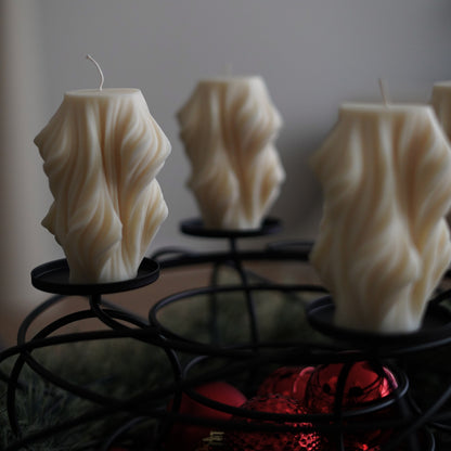 4er-Set ästhetische Kerze für Adventskranz