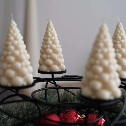 4er-Set Baum Kerze für Adventskranz