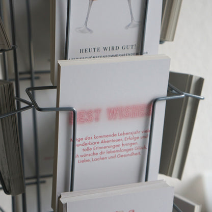 Postkarte BEST WISHES