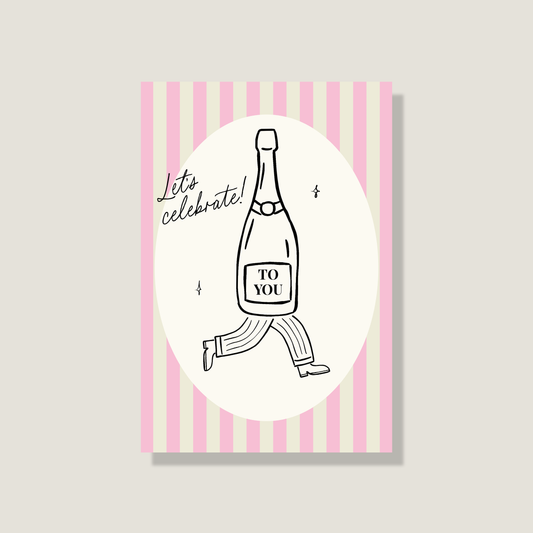 Postkarte "Lets celebrate"