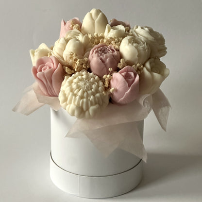 Lebenslanger Wachsstrauß "Rosé Bloom"