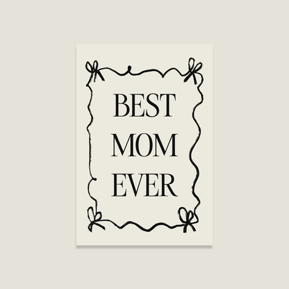 Postkarte "Best Mom"