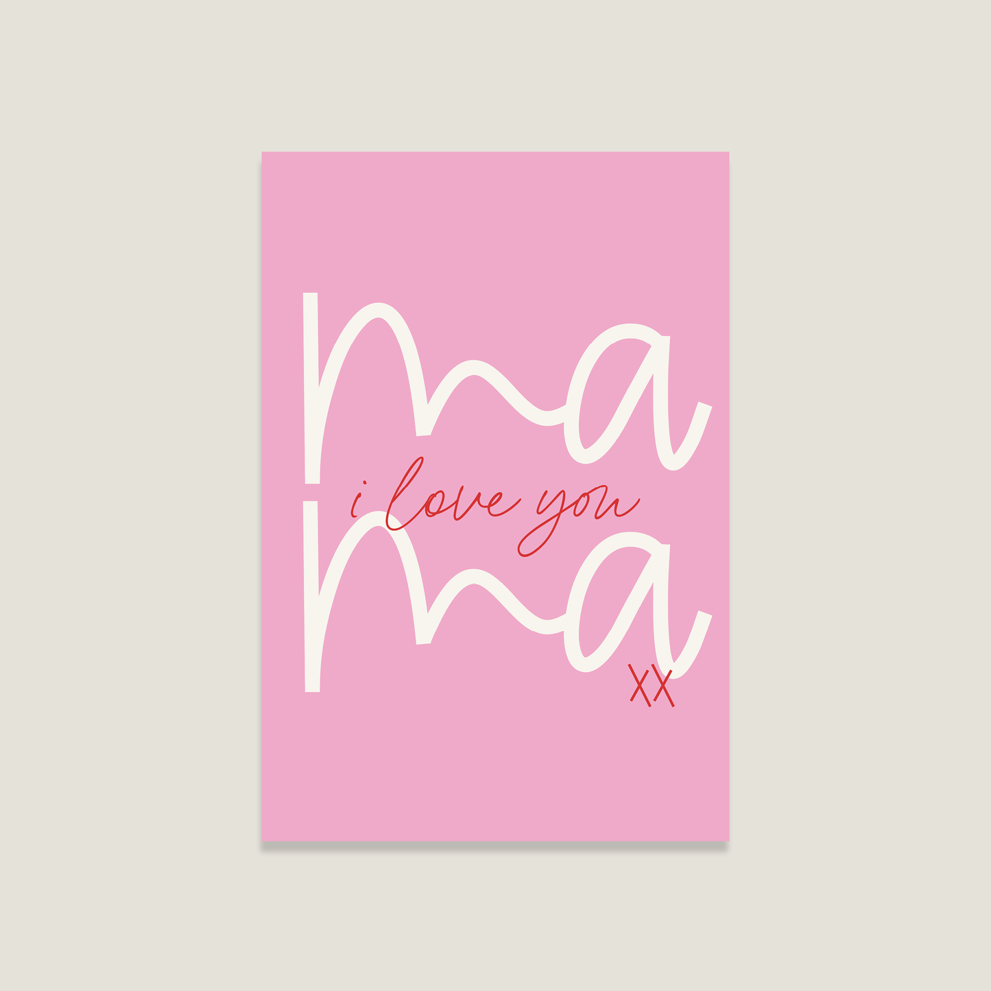 Postkarte "Mama"
