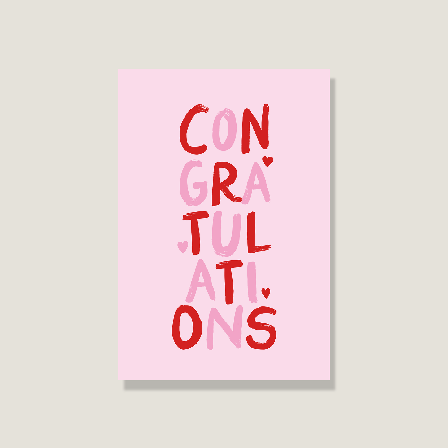 Postkarte "Congratulations"