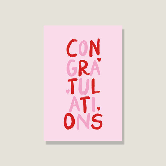 Postkarte "Congratulations"