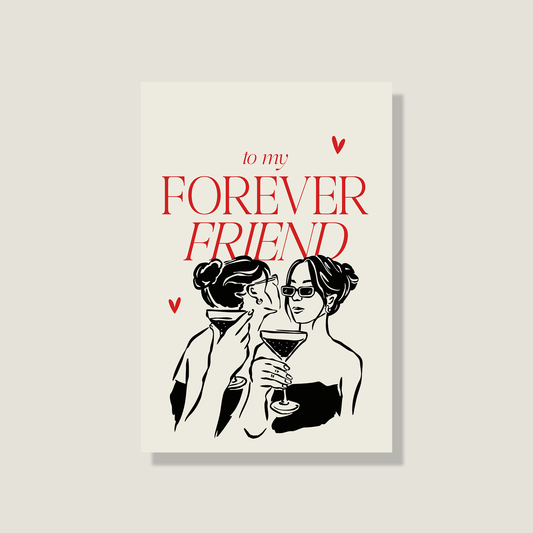 Postkarte "forever friends"