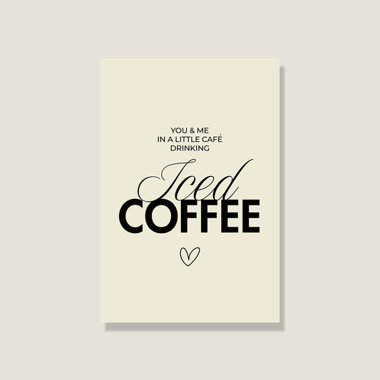 Postkarte "Iced Coffee"