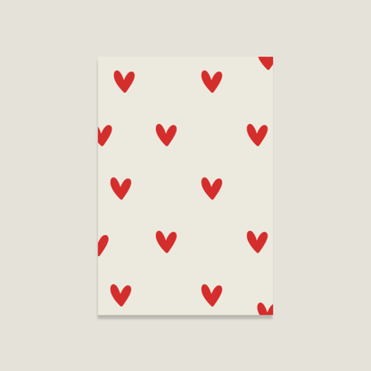 Postkarte "Herzchen"