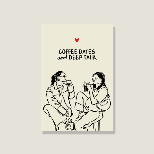 Postkarte "Coffee Dates"